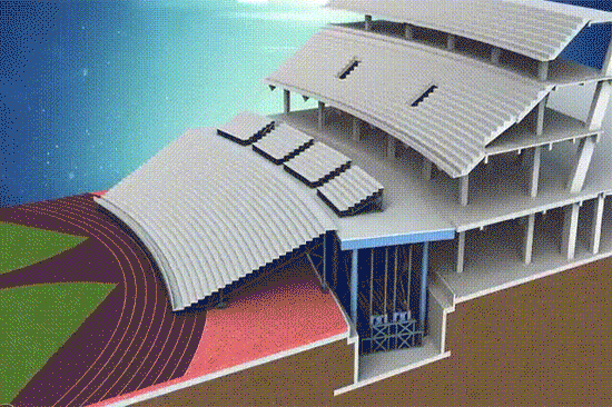 中国建筑承建的厦门白鹭体育场建设新进展2.gif