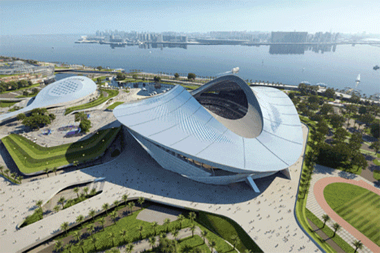 中国建筑承建的厦门白鹭体育场建设新进展3.gif