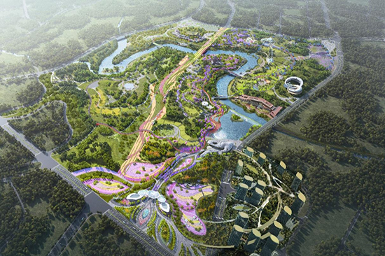2024年成都世界园艺博览会主会场首个单体建筑顺利封顶.jpg