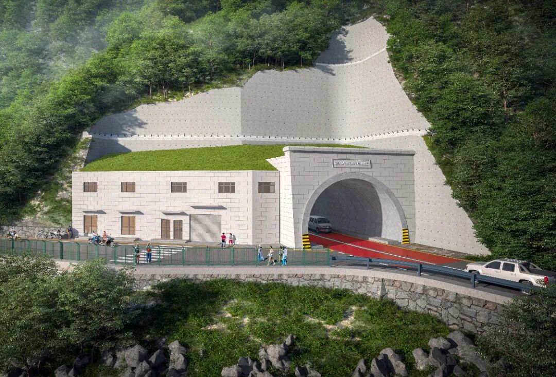 尼泊尔基础设施部长Kulman Ghising视察尼泊尔悉达巴巴隧道项目.jpg